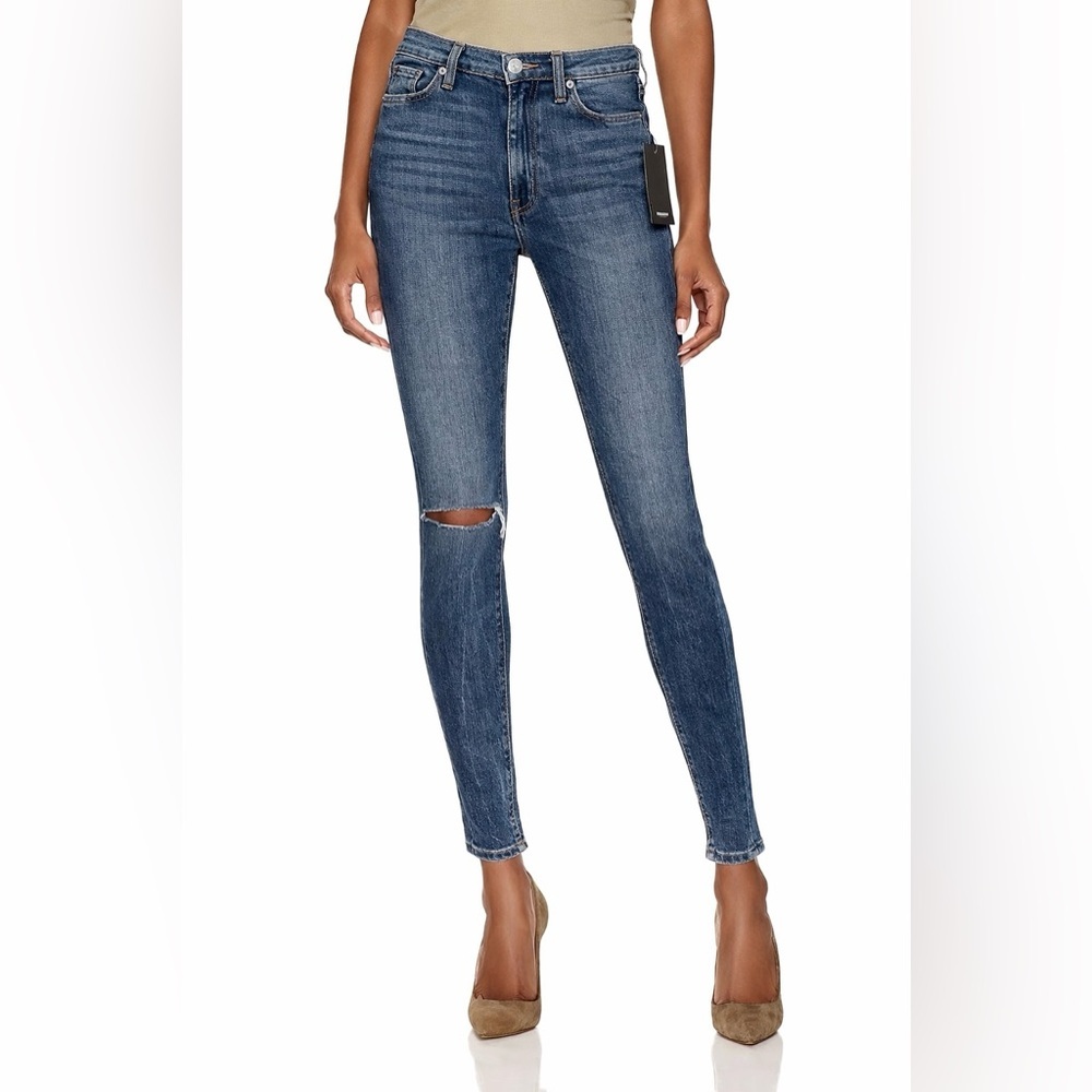 Hudson Barbara High Waist Super Skinny Crop Jeans 26